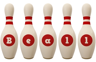 Beall bowling-pin logo