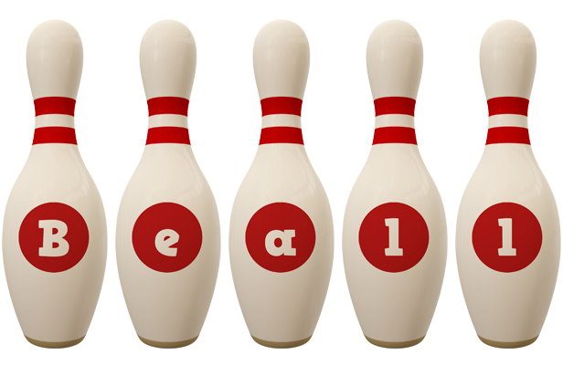 Beall bowling-pin logo