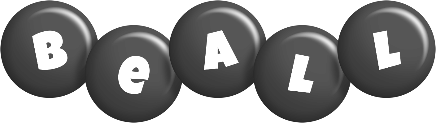 Beall candy-black logo