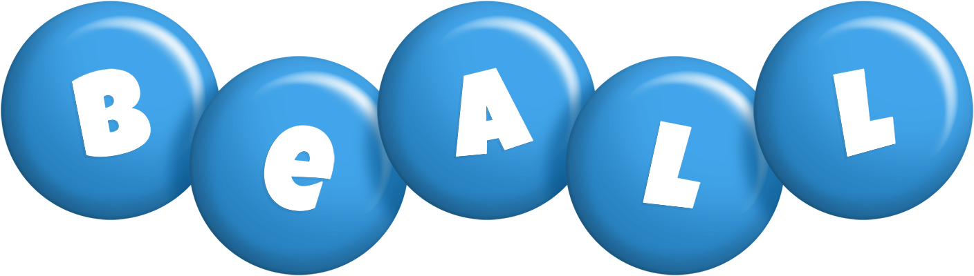Beall candy-blue logo