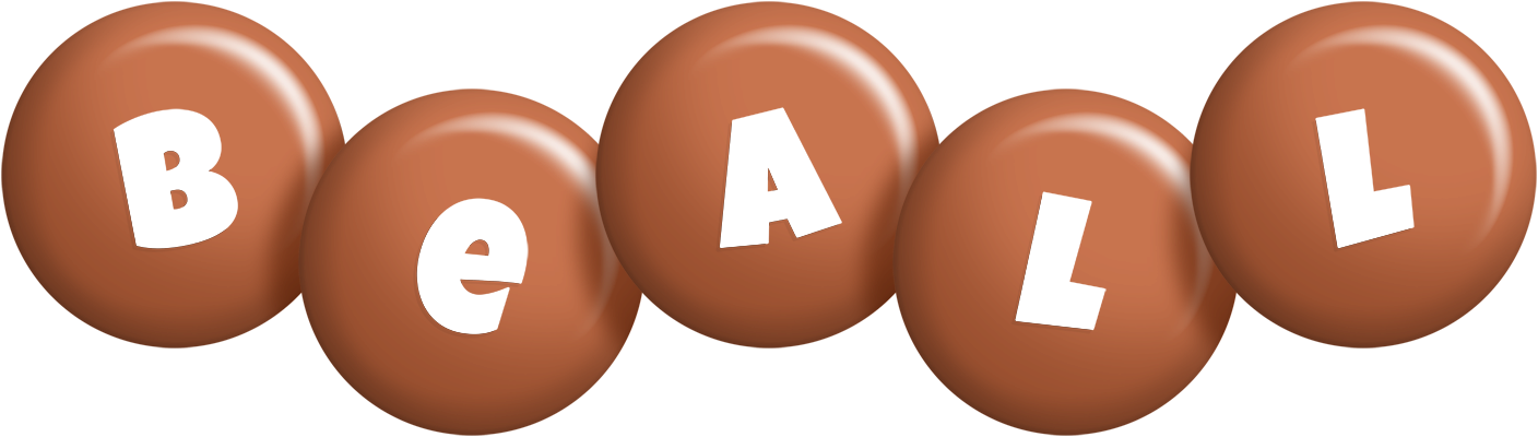 Beall candy-brown logo