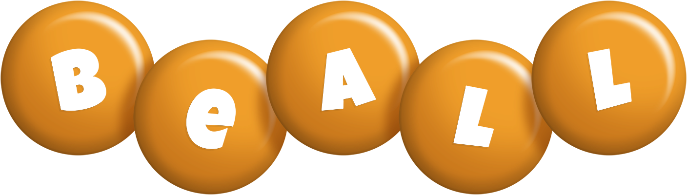 Beall candy-orange logo