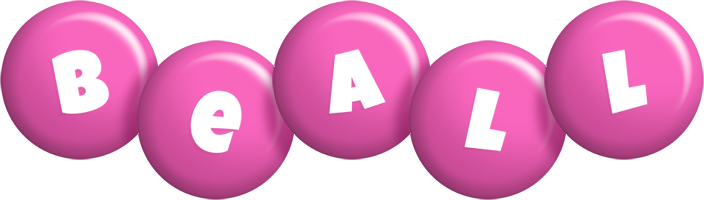 Beall candy-pink logo