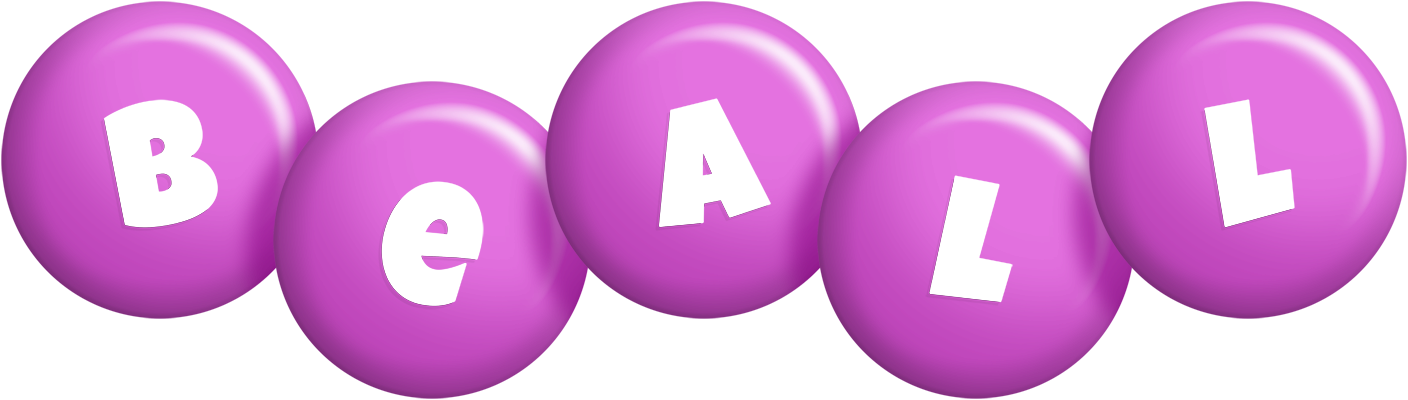 Beall candy-purple logo