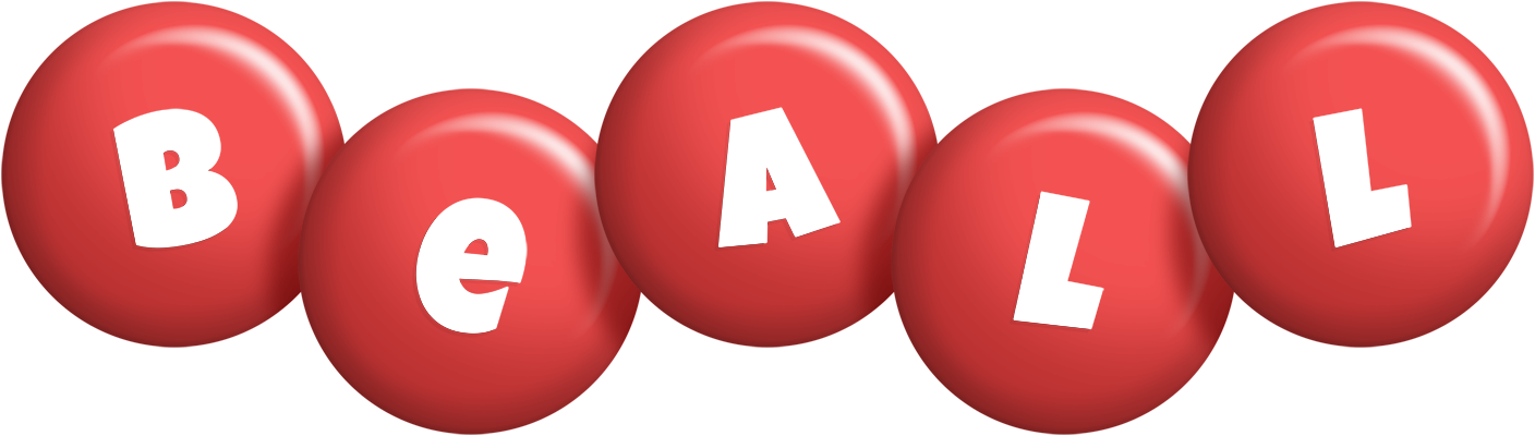 Beall candy-red logo