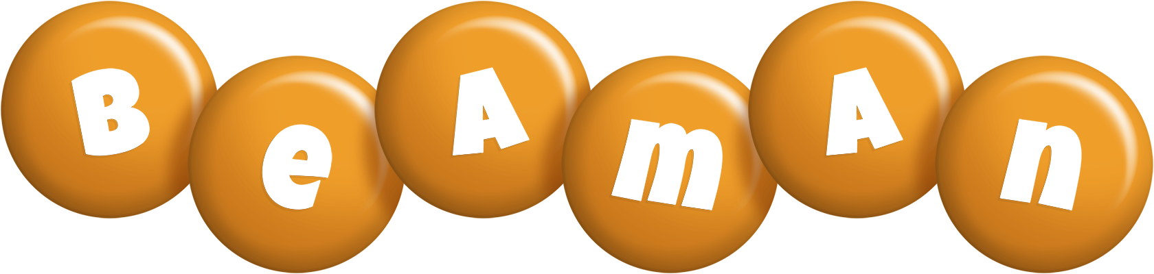 Beaman candy-orange logo