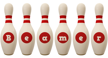 Beamer bowling-pin logo