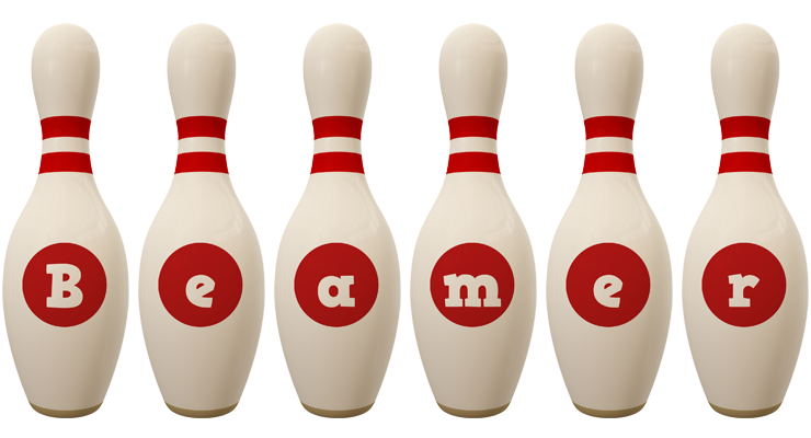 Beamer bowling-pin logo