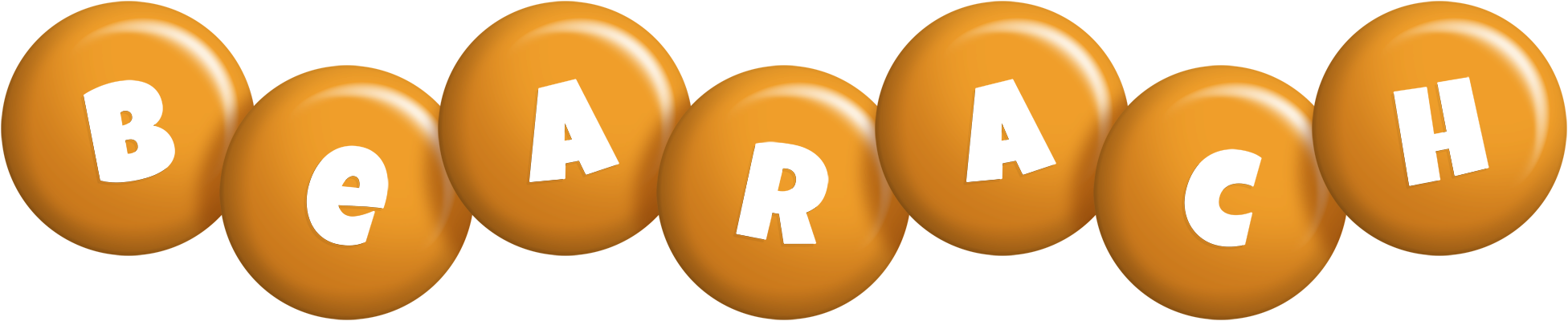 Bearach candy-orange logo