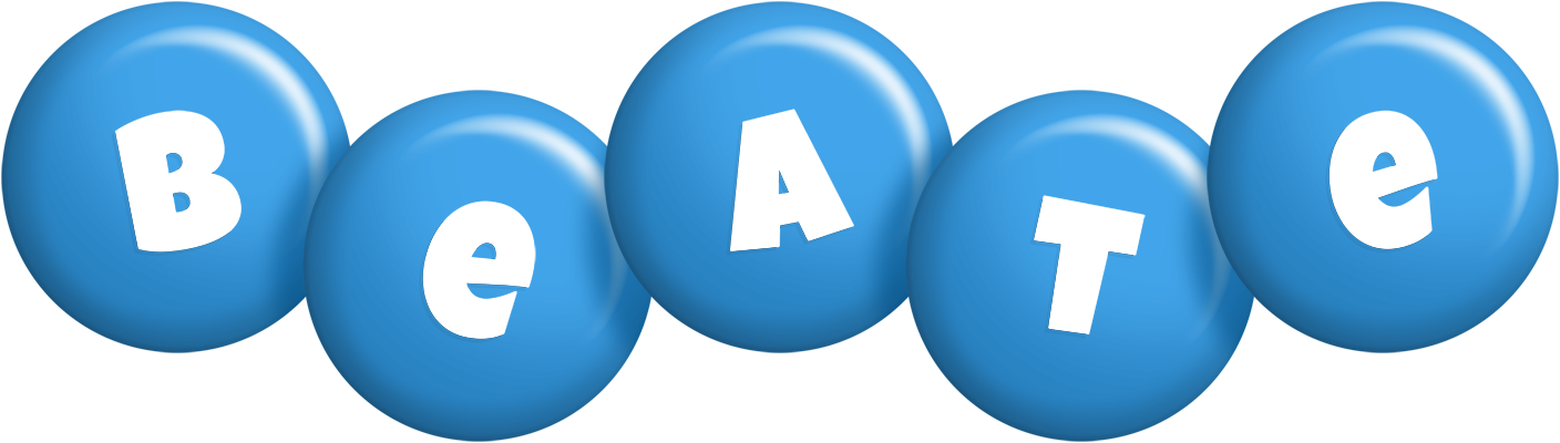 Beate candy-blue logo