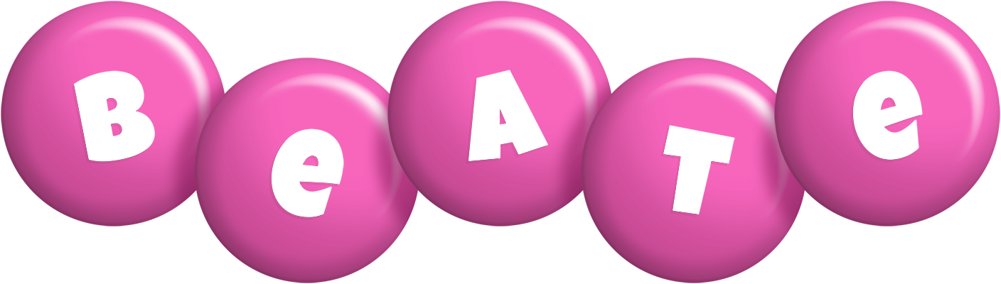 Beate candy-pink logo