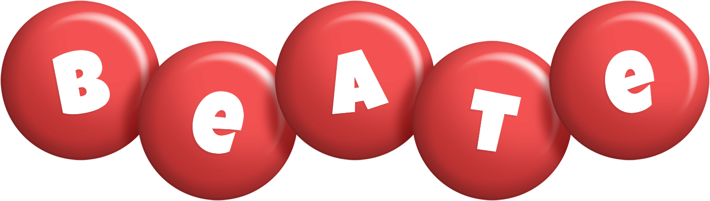 Beate candy-red logo