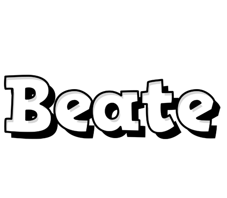 Beate snowing logo