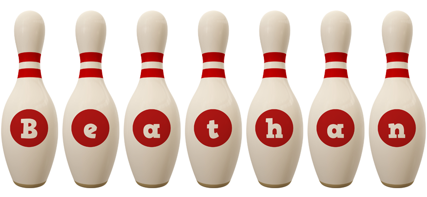 Beathan bowling-pin logo