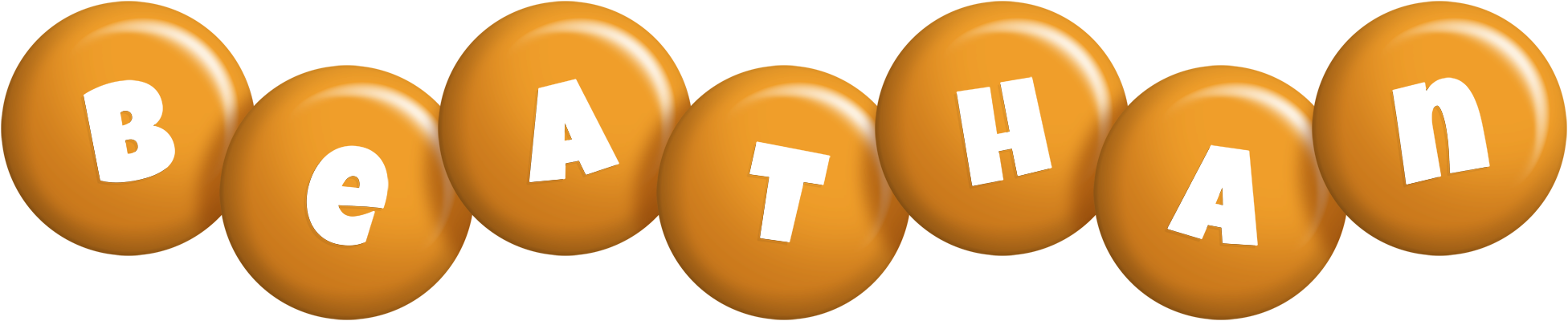 Beathan candy-orange logo