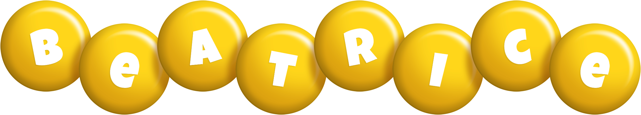 Beatrice candy-yellow logo