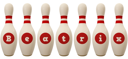 Beatrix bowling-pin logo