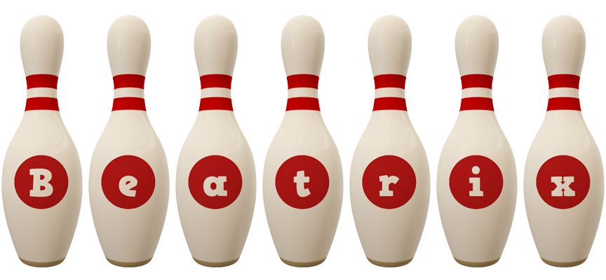 Beatrix bowling-pin logo