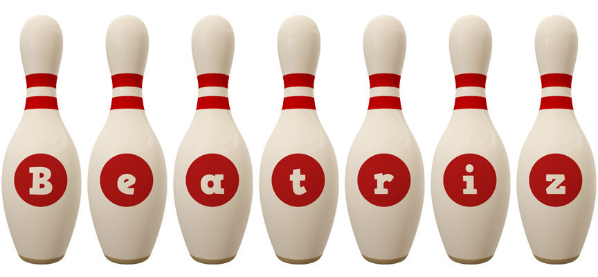 Beatriz bowling-pin logo