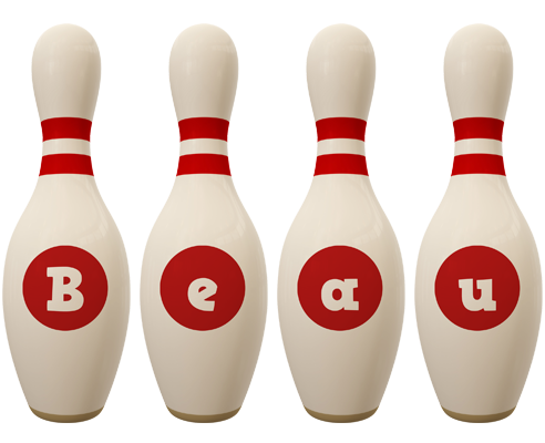 Beau bowling-pin logo