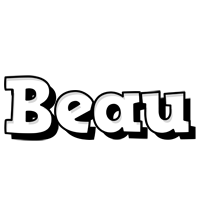 Beau snowing logo