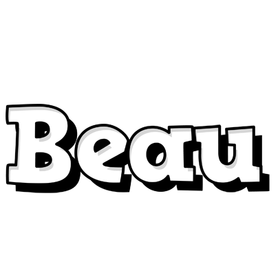 Beau snowing logo
