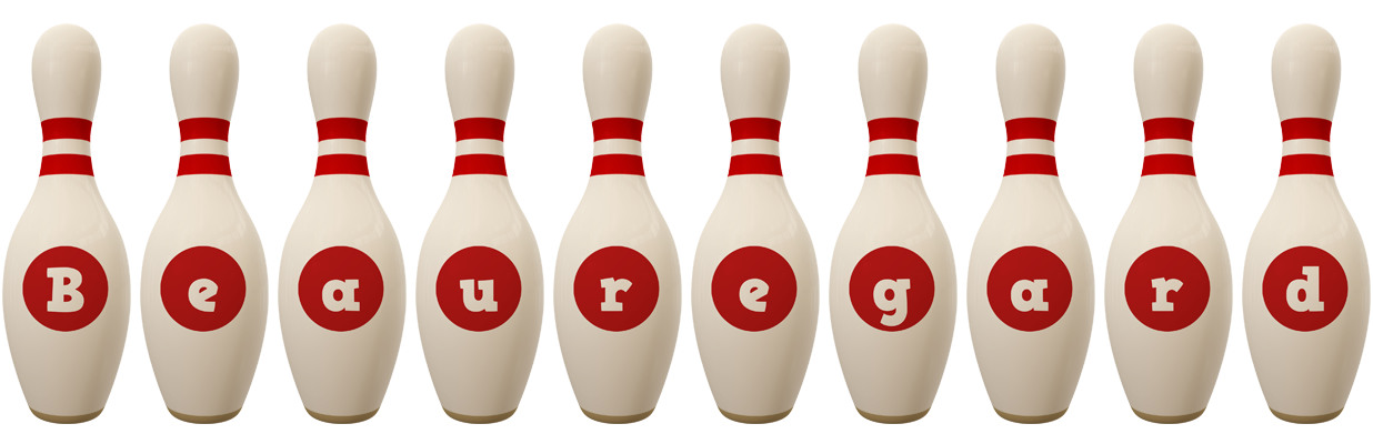 Beauregard bowling-pin logo
