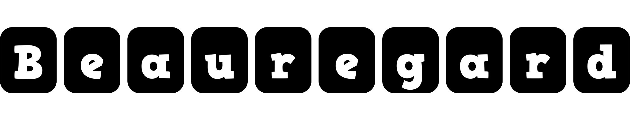 Beauregard box logo
