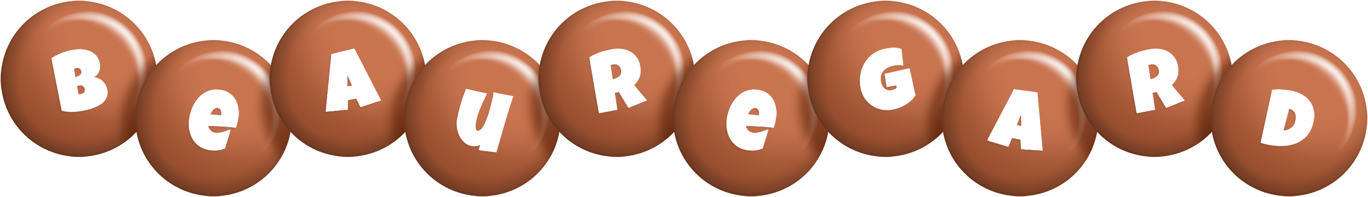 Beauregard candy-brown logo