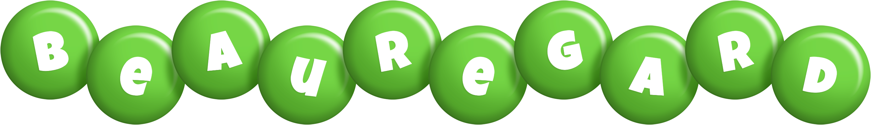 Beauregard candy-green logo