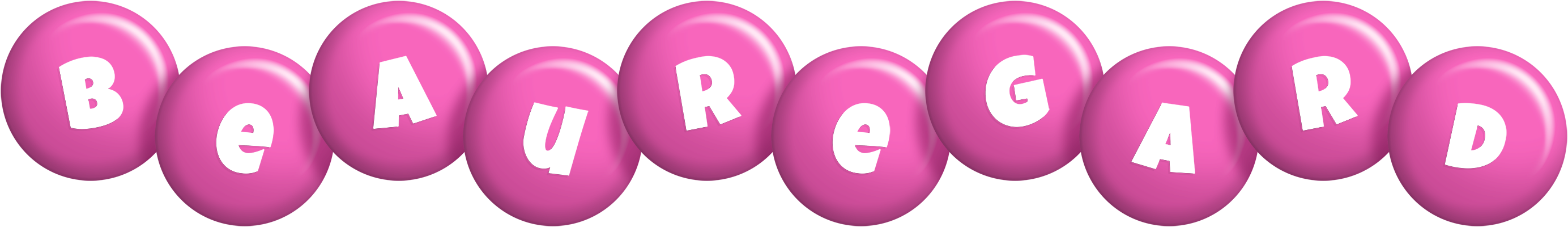 Beauregard candy-pink logo