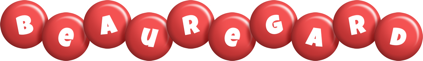 Beauregard candy-red logo