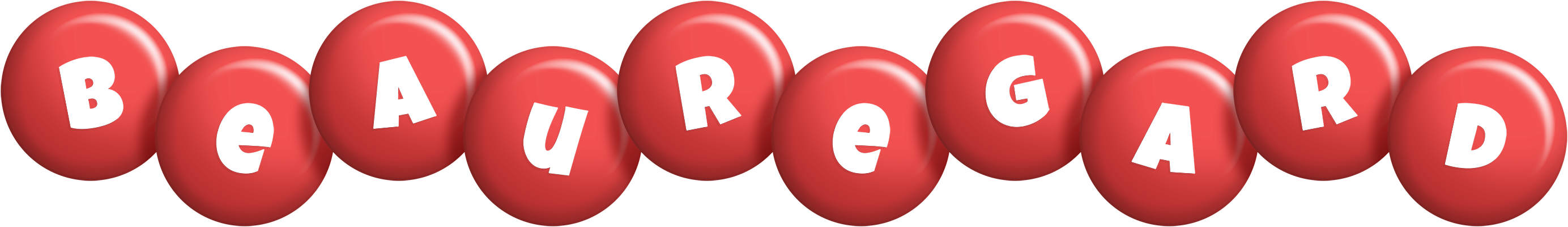 Beauregard candy-red logo