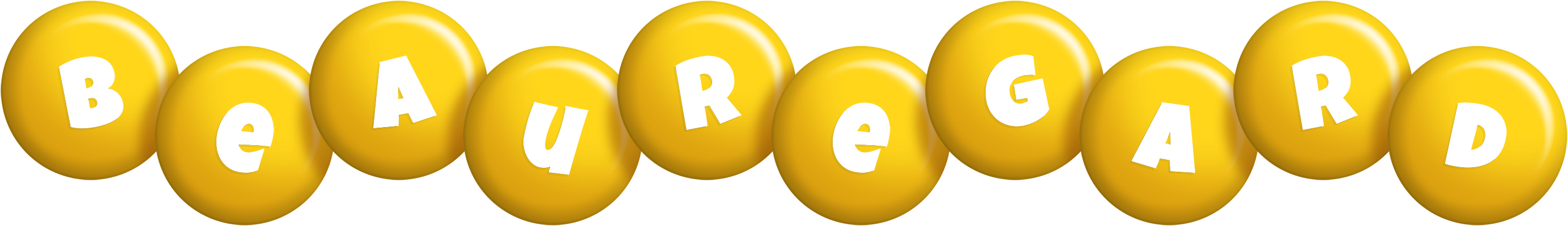 Beauregard candy-yellow logo