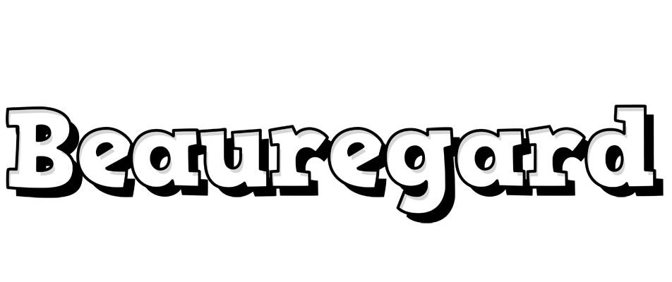 Beauregard snowing logo