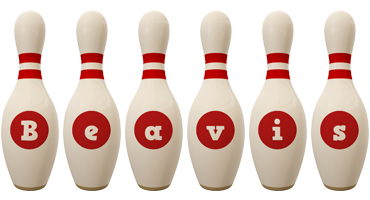 Beavis bowling-pin logo