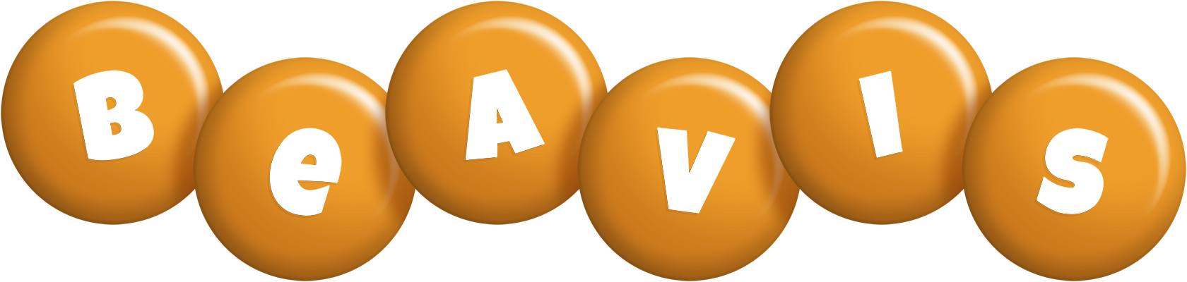 Beavis candy-orange logo