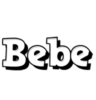 Bebe snowing logo