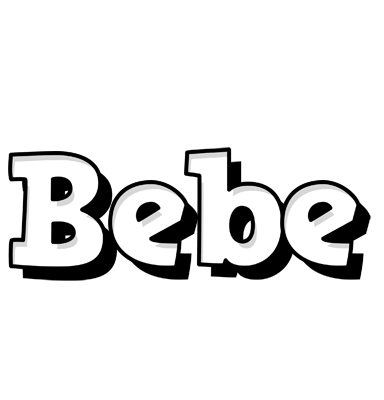 Bebe snowing logo