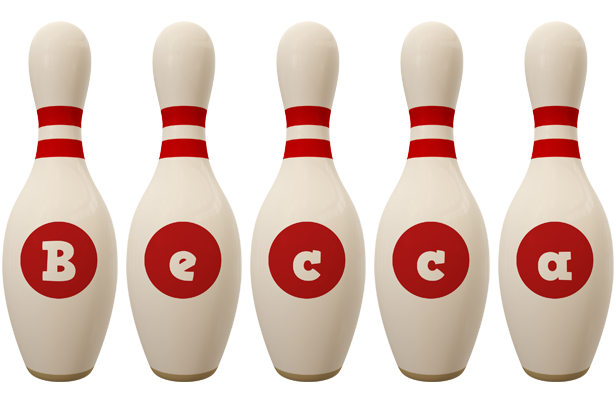 Becca bowling-pin logo