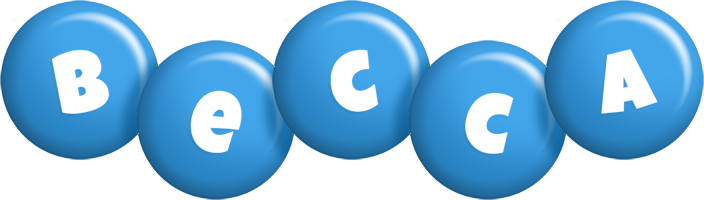 Becca candy-blue logo