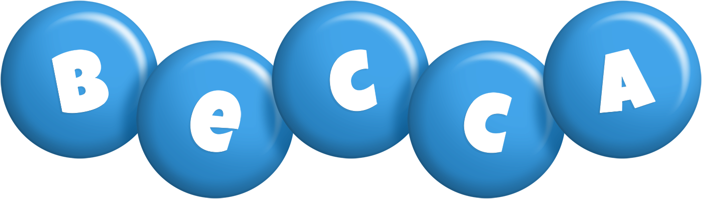 Becca candy-blue logo