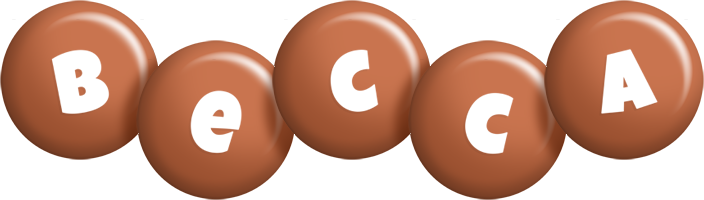 Becca candy-brown logo