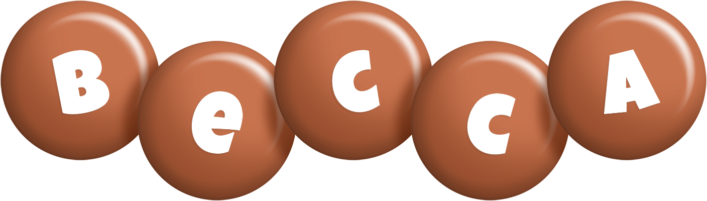 Becca candy-brown logo