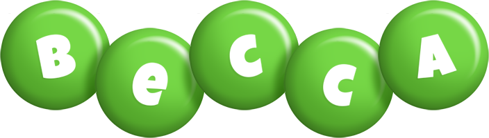 Becca candy-green logo