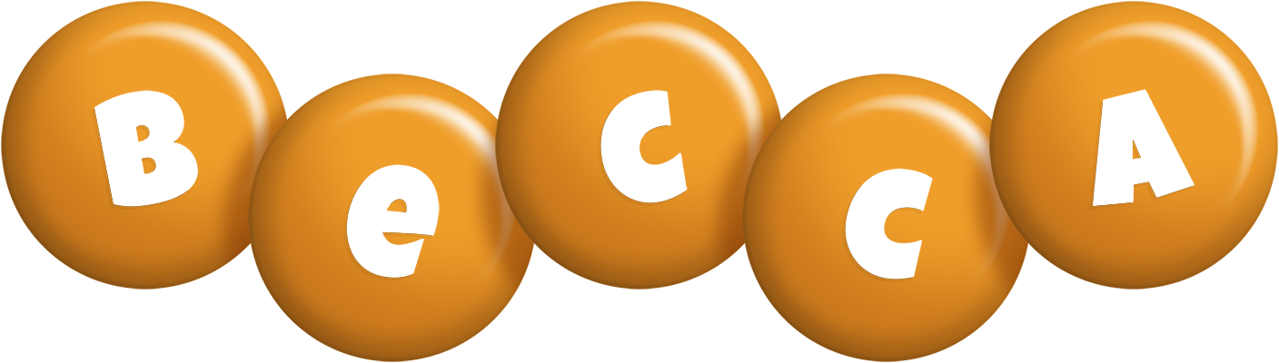 Becca candy-orange logo