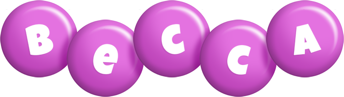 Becca candy-purple logo