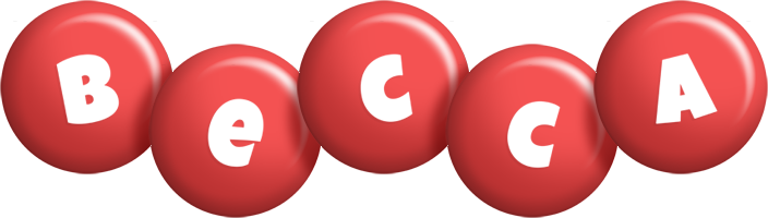 Becca candy-red logo