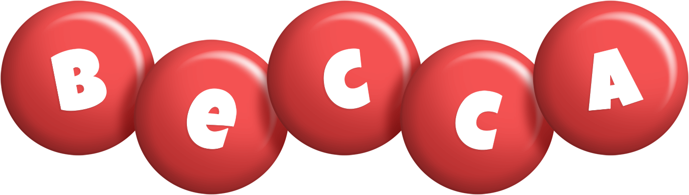 Becca candy-red logo