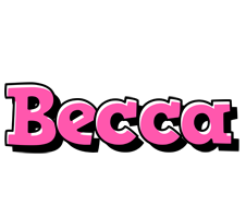 Becca girlish logo